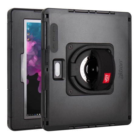 Coque de Protection Complète Ultra Rigide et Etanche Compatible Surface Go - The Joy Factory - Norme IP68 - Noir
