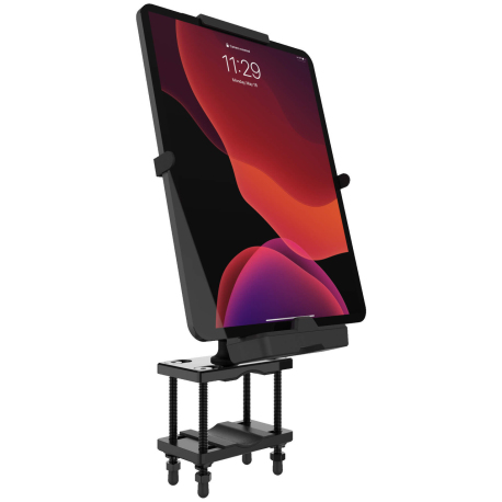 aXtion LockDown Support universel avec chariot élévateur HD à un bras | Support sur poteau (38 mm) pour tablettes de 9,4 pouces 