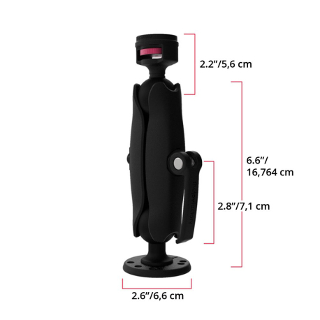 The Joy Factory - Universal Tablet Module VESA 100 compatible MagConnect - Single Arm MagConnect HD AMPs Mount Support