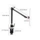 The Joy Factory - Universal VESA 100 MagConnect Tablet Module - Clamp Mount Tablet Stand with Single Arm