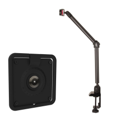 The Joy Factory - Universal VESA 100 MagConnect Tablet Module - Clamp Mount Tablet Stand with Single Arm