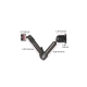 The Joy Factory - Universal VESA 100 MagConnect Tablet Module - Wall Mount Tablet Stand with 2 Short Arms