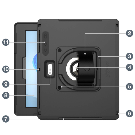 Coque de Protection Rigide et Etanche pour Surface Go 4 | Go 3 | Go 2 | Go - aXtion Pro MP - CWM409MP