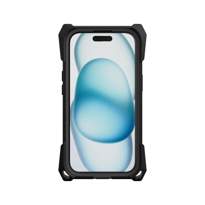 Durable, non-slip case for iPhone 15, lightweight, military-grade shockproof with 9H glass screen protector